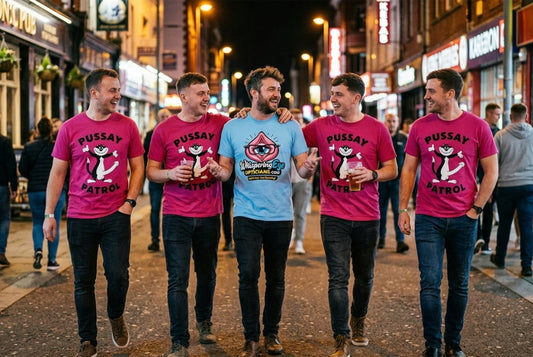Stag Do Wearing Funny Stag Do T-shirts
