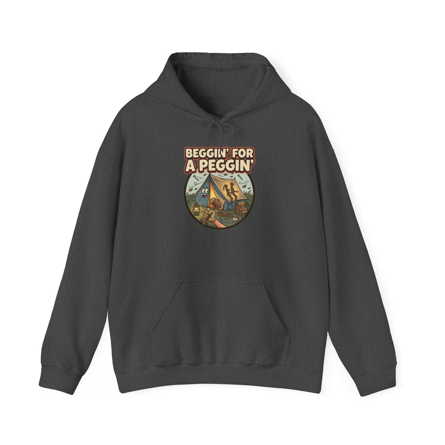 Beggin' For A Peggin Funny Camping Hoodie