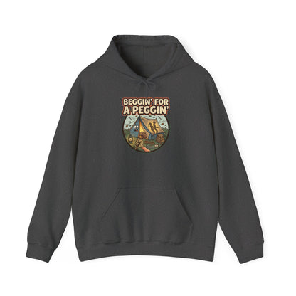 Beggin' For A Peggin Funny Camping Hoodie