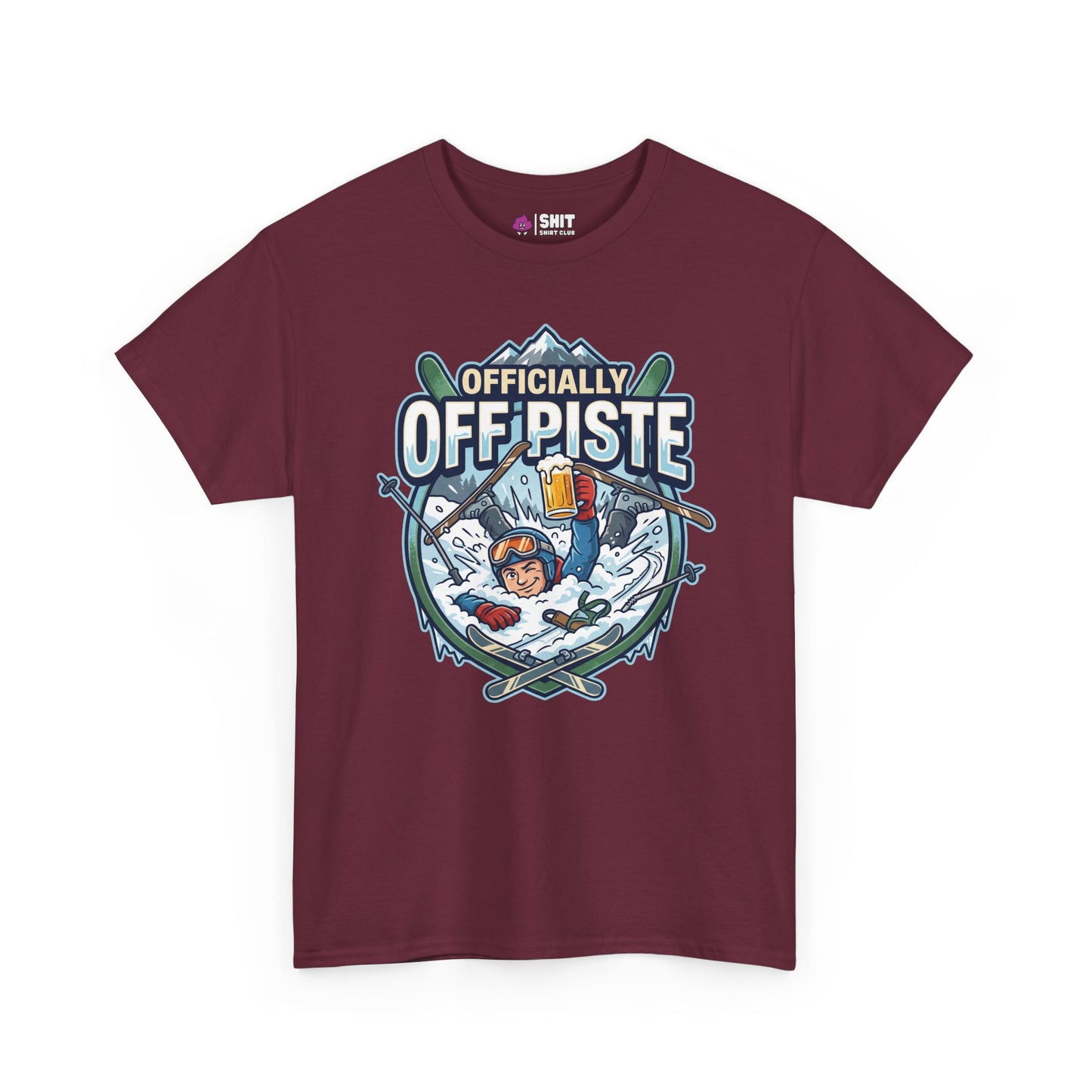 Officially Off Piste Funny Skiing T-Shirt