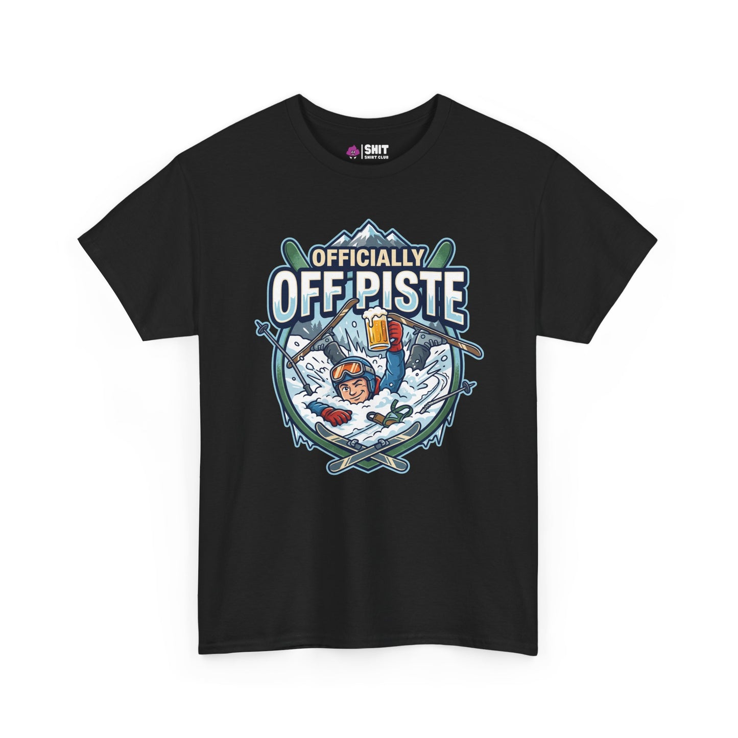 Officially Off Piste Funny Skiing T-Shirt