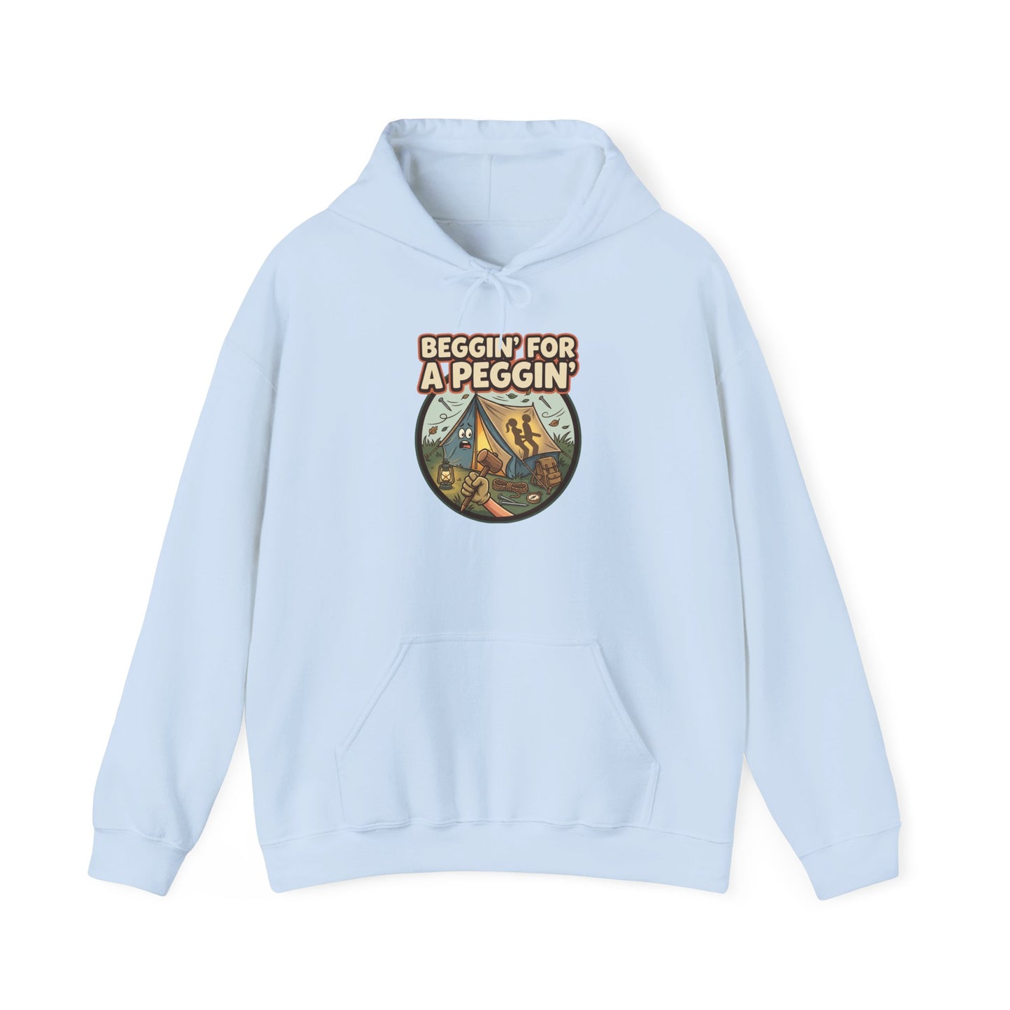 Beggin' For A Peggin Funny Camping Hoodie
