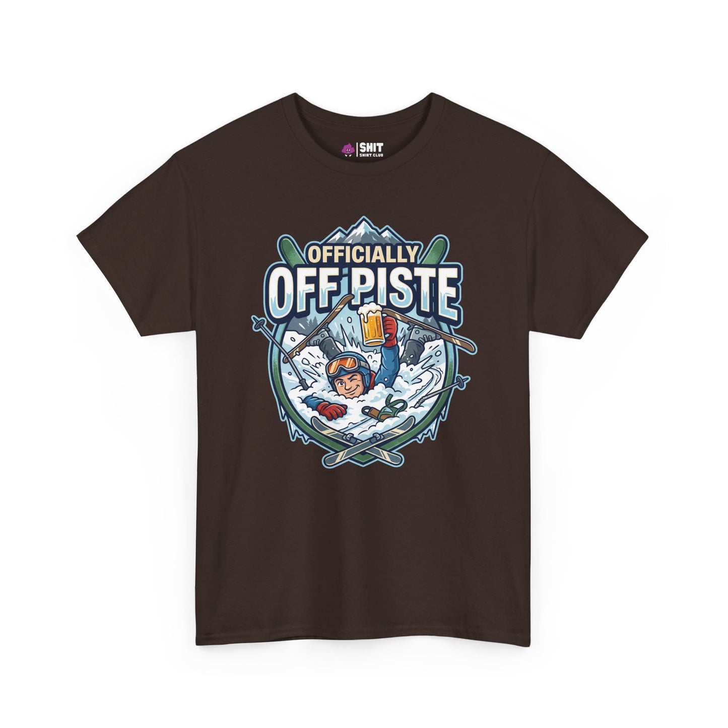 Officially Off Piste Funny Skiing T-Shirt