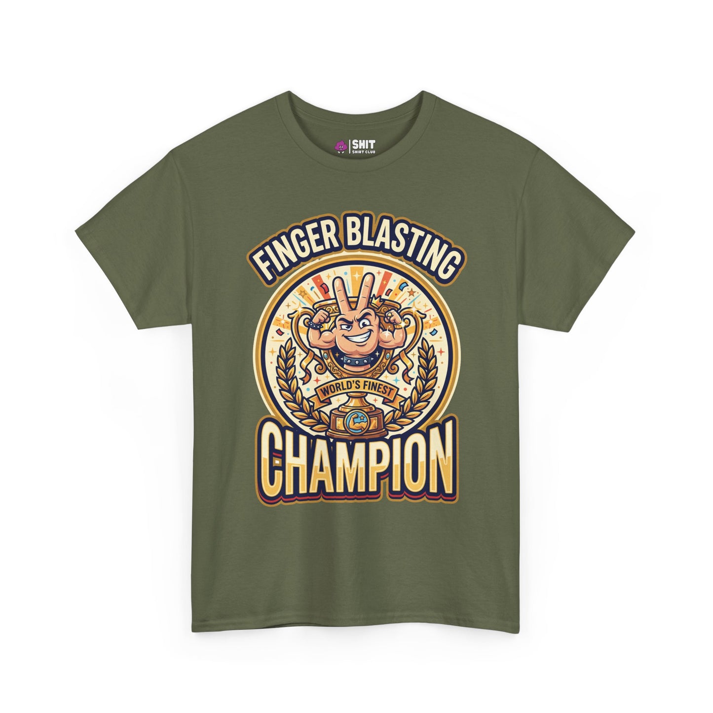 Finger Blasting Champion Stag Do T-Shirt