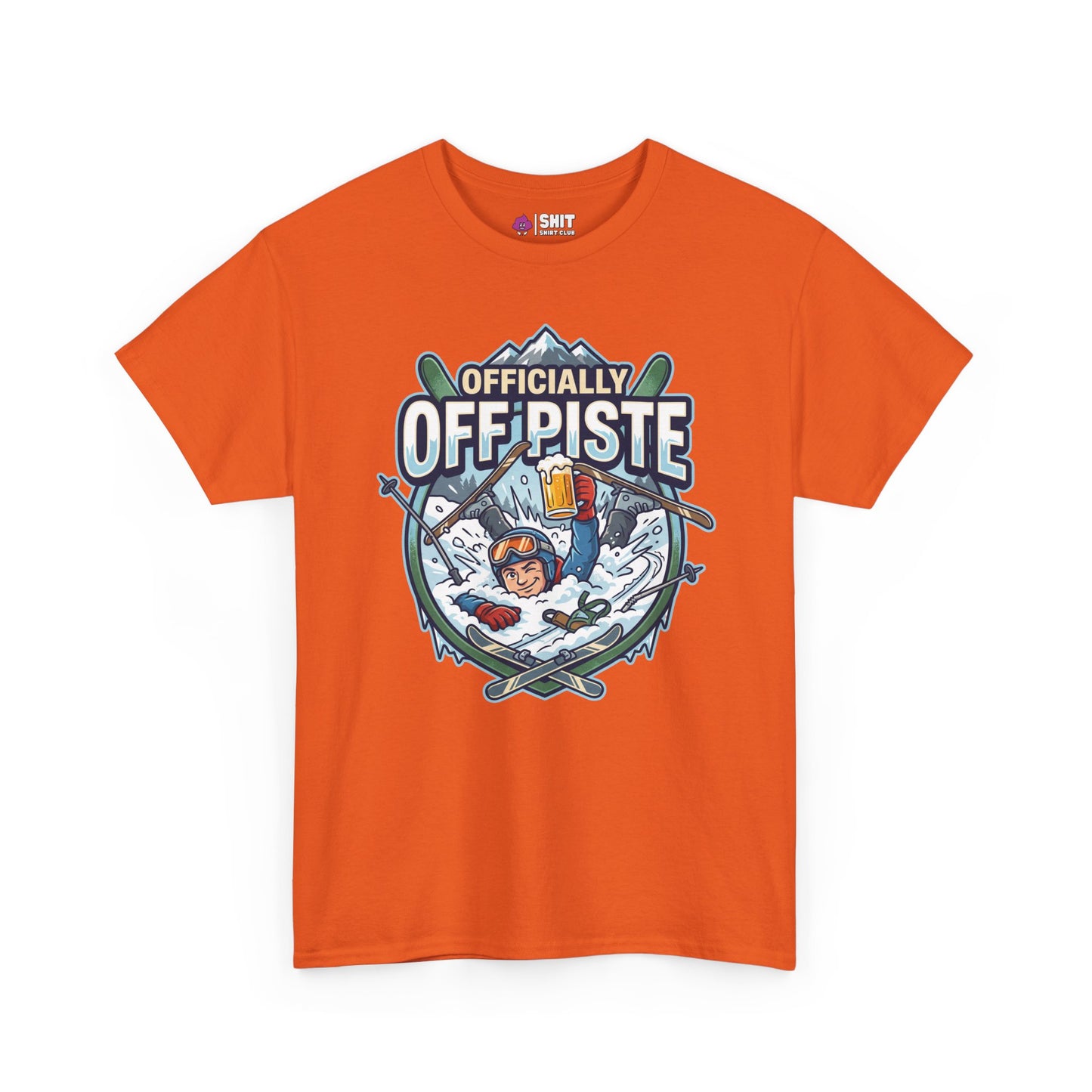 Officially Off Piste Funny Skiing T-Shirt