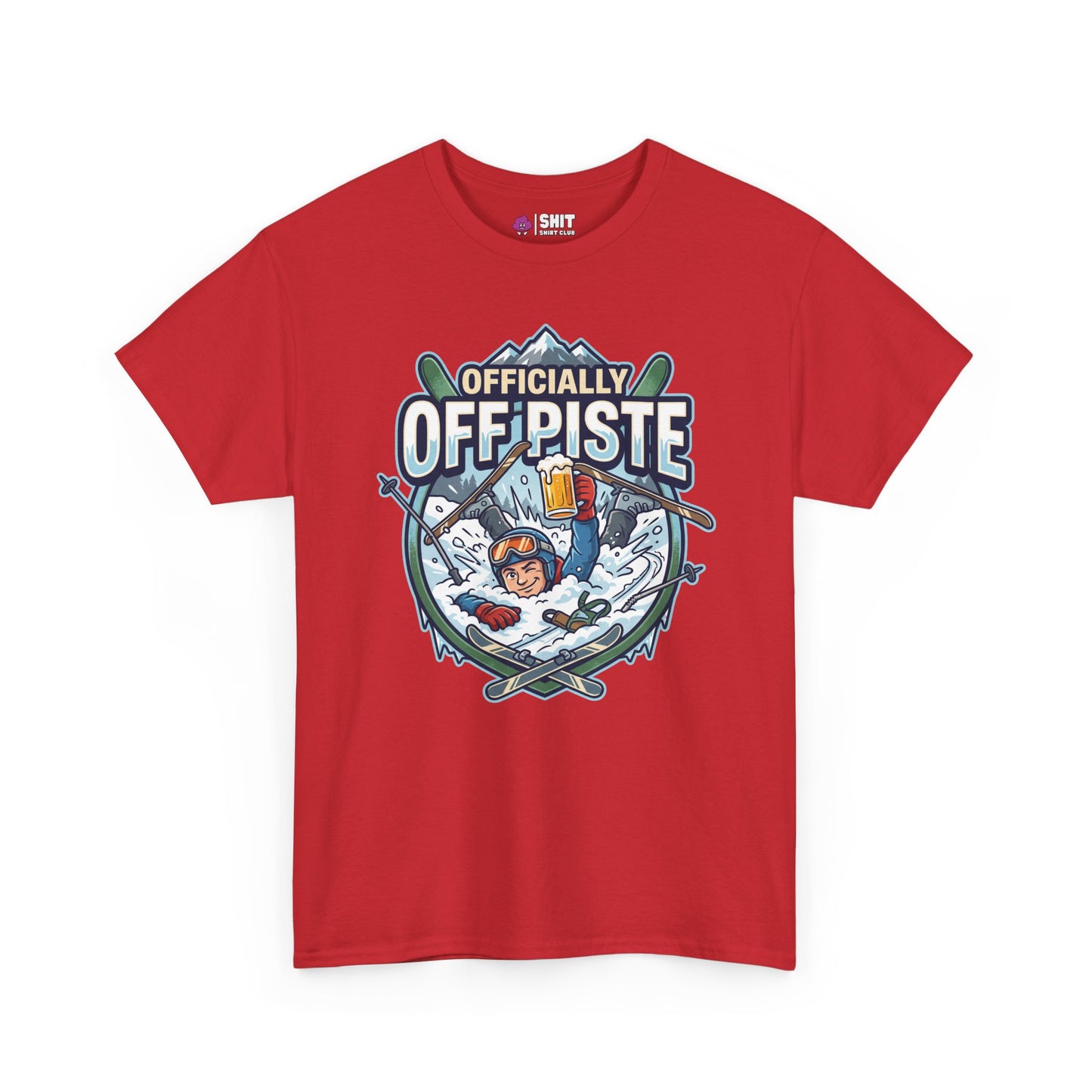 Officially Off Piste Funny Skiing T-Shirt