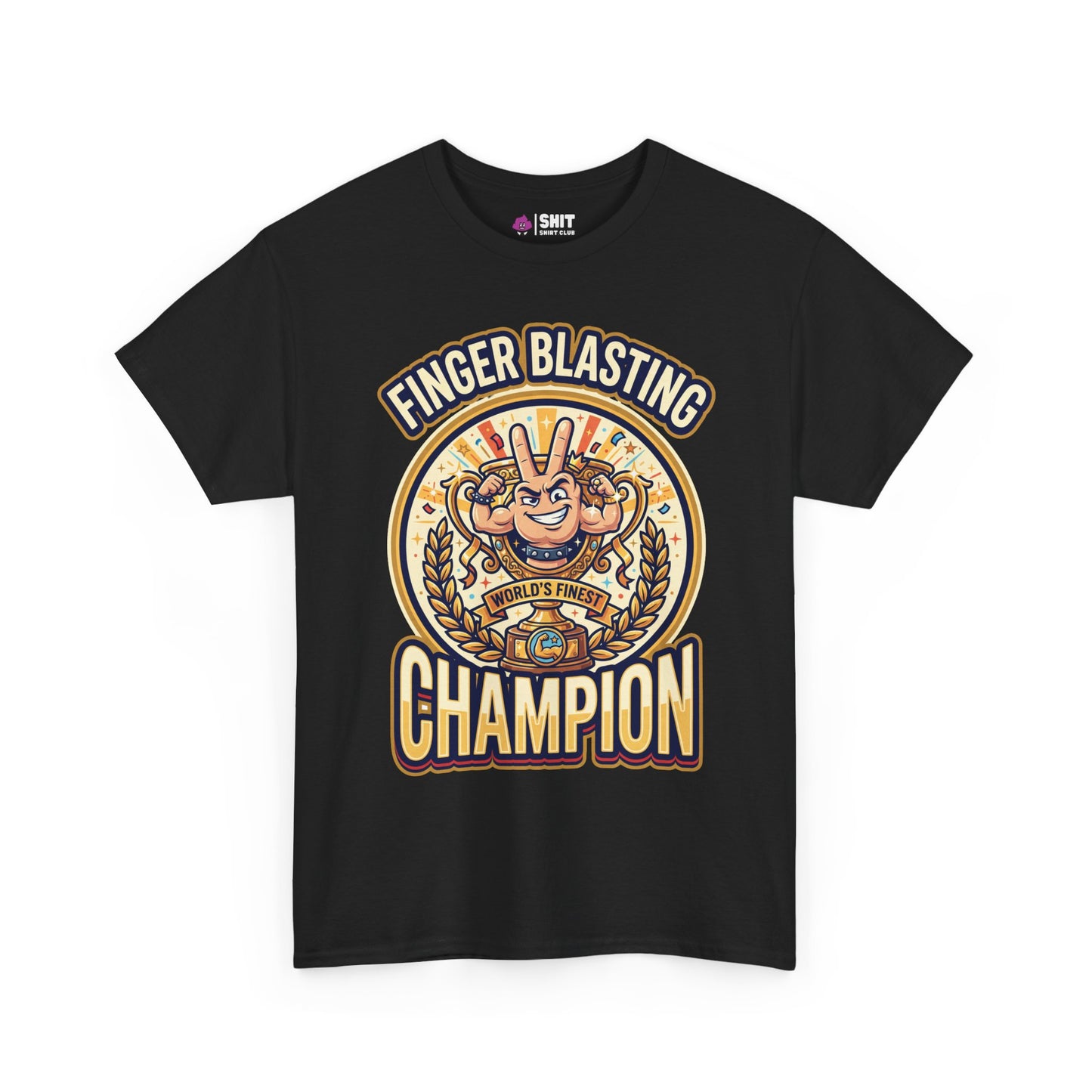 Finger Blasting Champion Stag Do T-Shirt