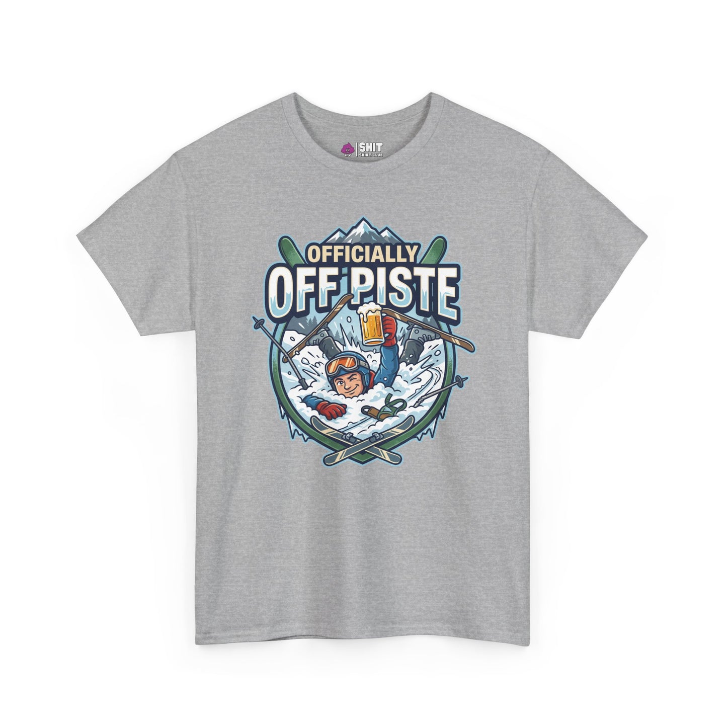 Officially Off Piste Funny Skiing T-Shirt