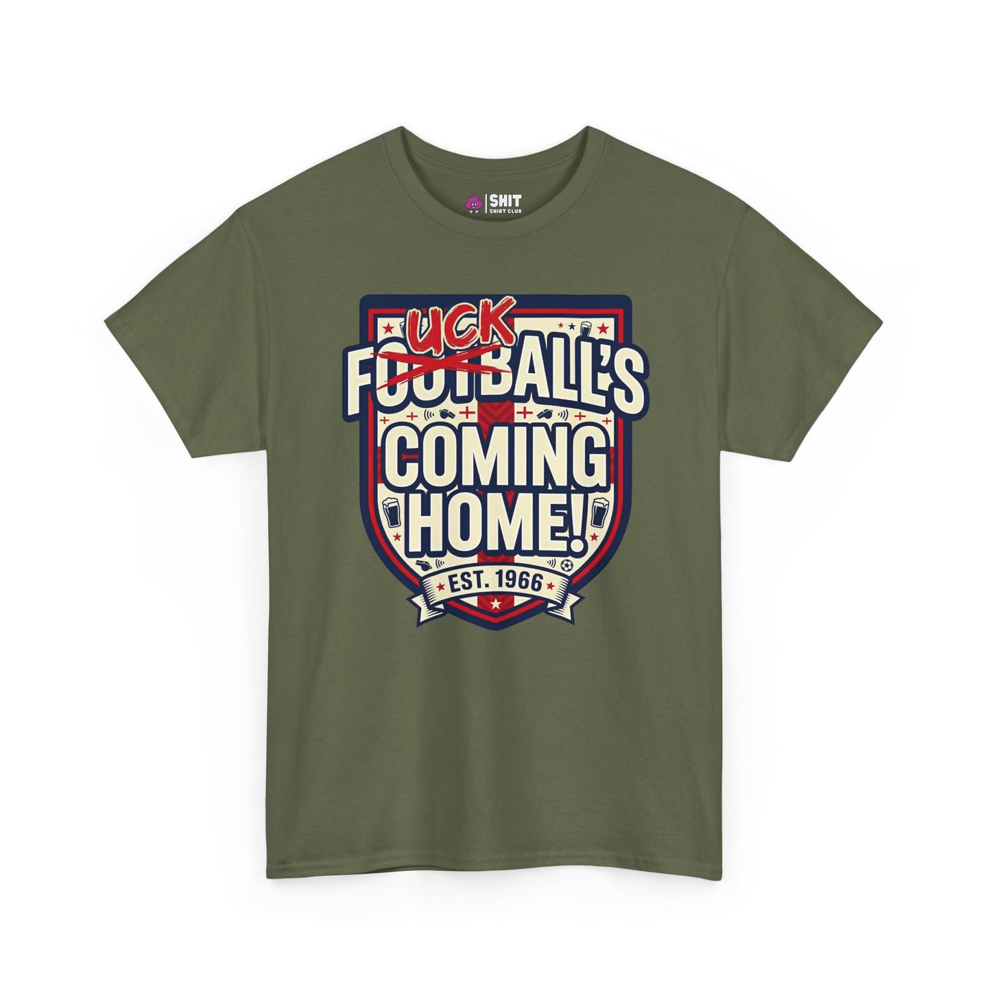 "Football’s Coming Home" Funny England Football T-Shirt