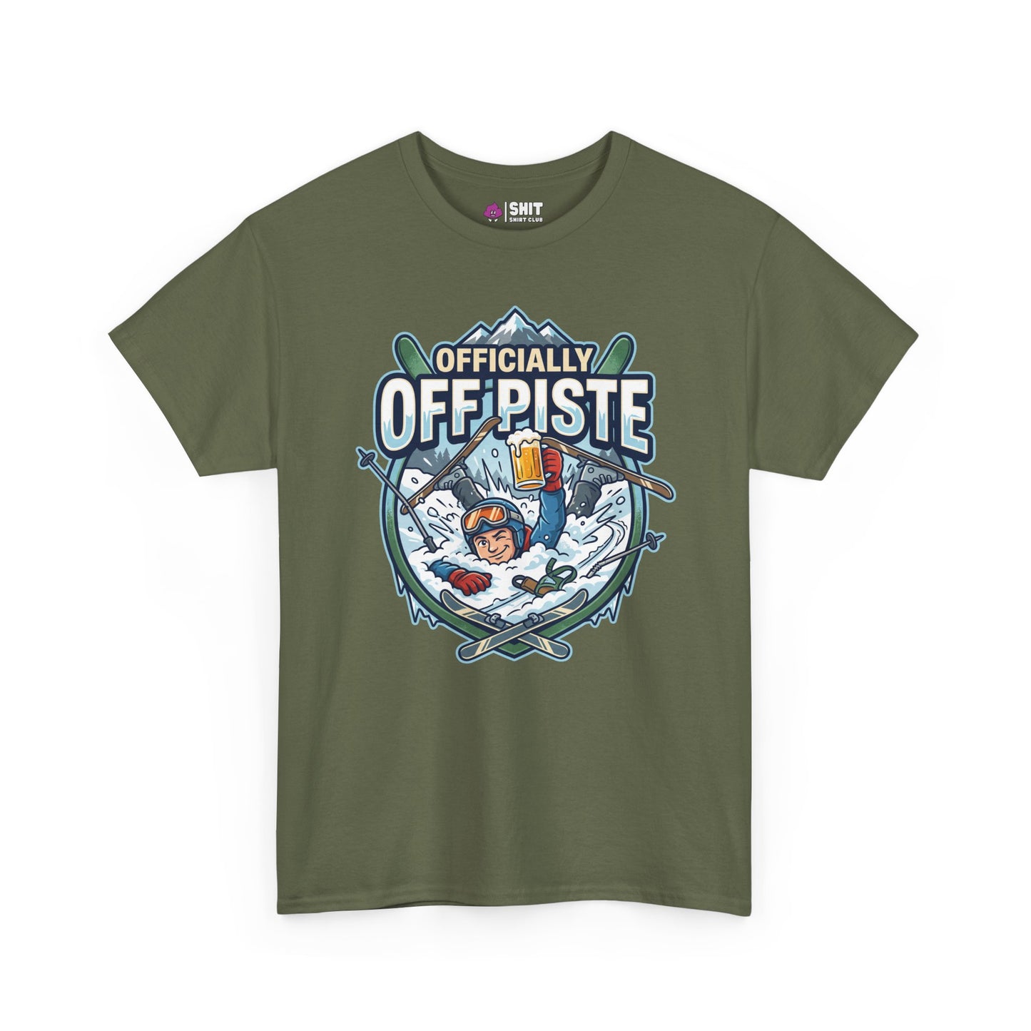 Officially Off Piste Funny Skiing T-Shirt