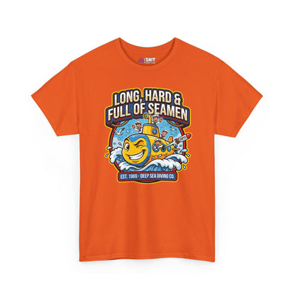 "Long, Hard & Full of Seamen" Funny Submarine T-Shirt