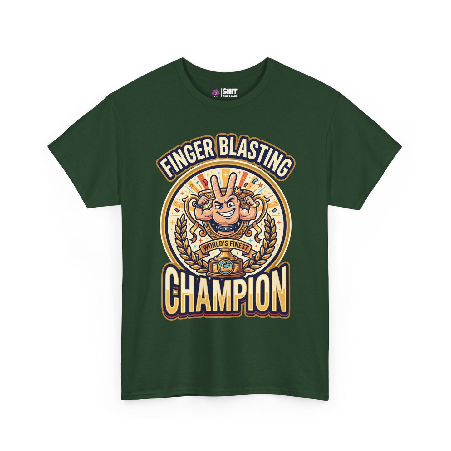 Finger Blasting Champion Stag Do T-Shirt