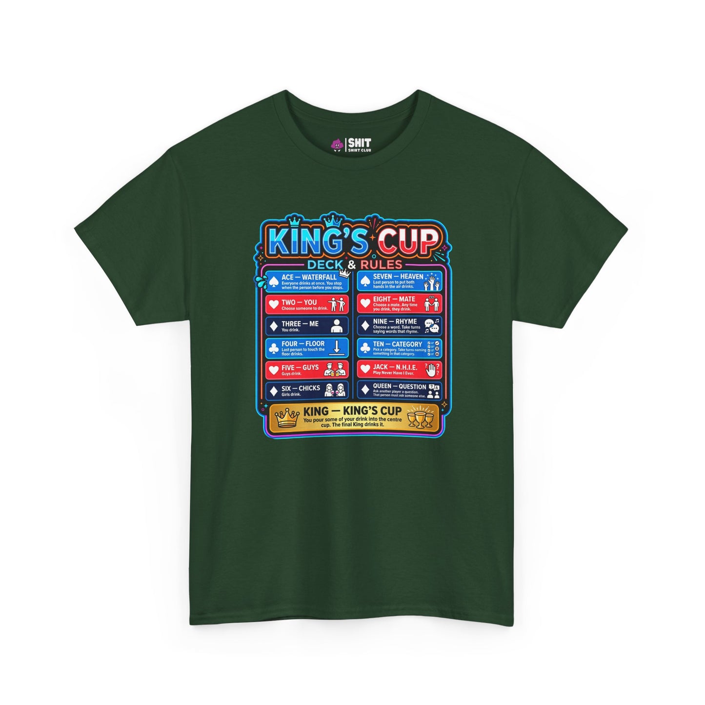 King's Cup Drinking Game T-Shirt