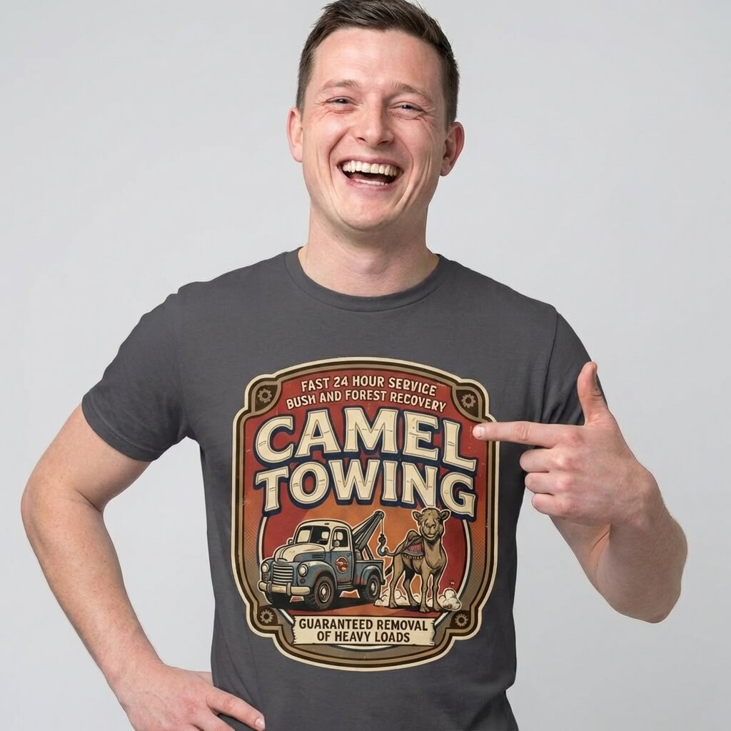 Camel Towing Funny T-Shirt