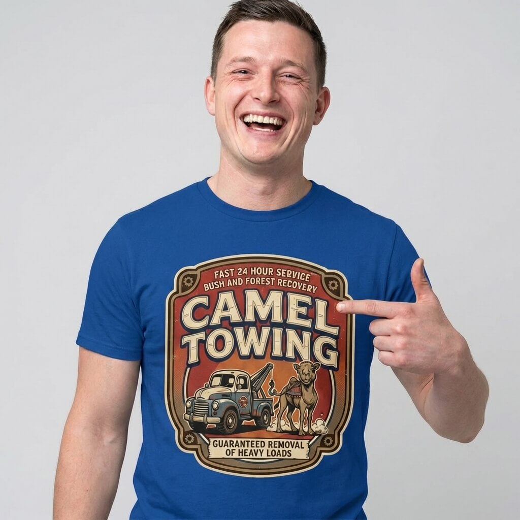Camel Towing Funny T-Shirt