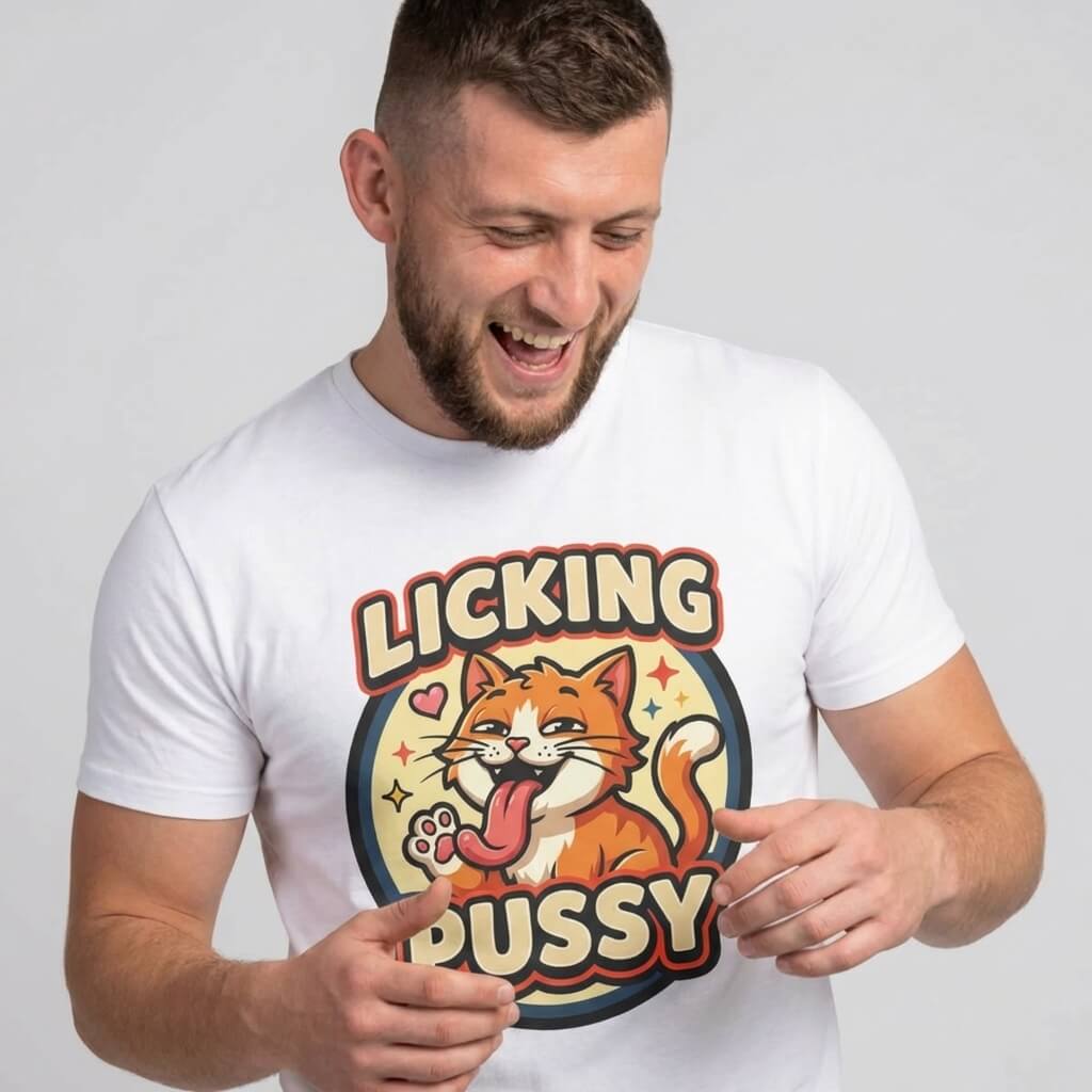 Licking Pussy Funny Cat T-Shirt