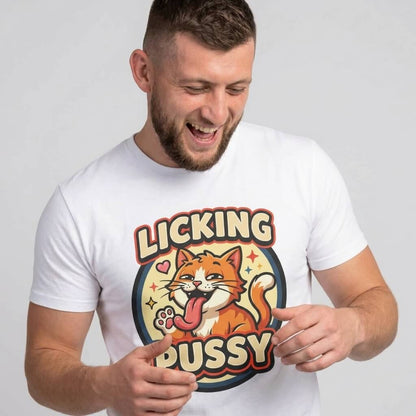 Licking Pussy Funny Cat T-Shirt
