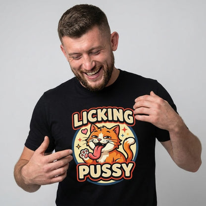 Licking Pussy Funny Cat T-Shirt