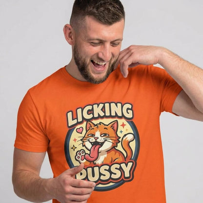 Licking Pussy Funny Cat T-Shirt