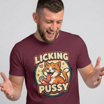 Licking Pussy Funny Cat T-Shirt