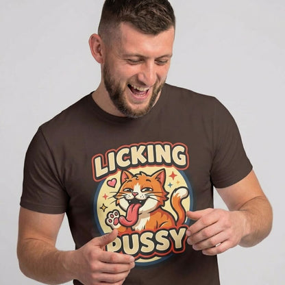 Licking Pussy Funny Cat T-Shirt