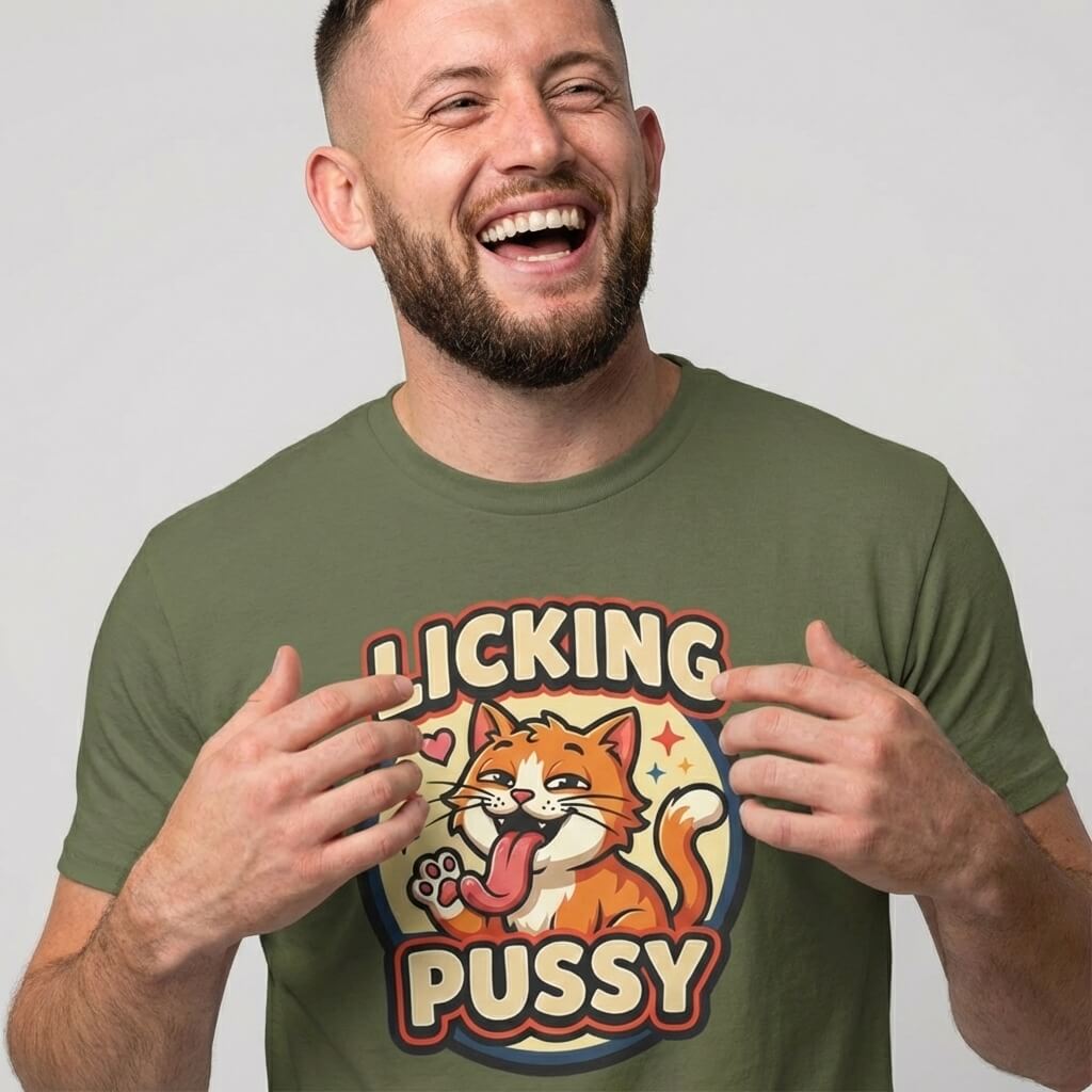 Licking Pussy Funny Cat T-Shirt