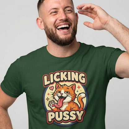Licking Pussy Funny Cat T-Shirt