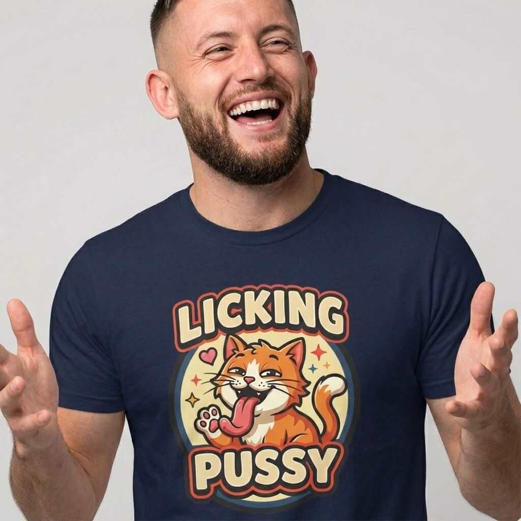 Licking Pussy Funny Cat T-Shirt
