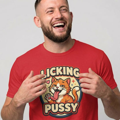 Licking Pussy Funny Cat T-Shirt