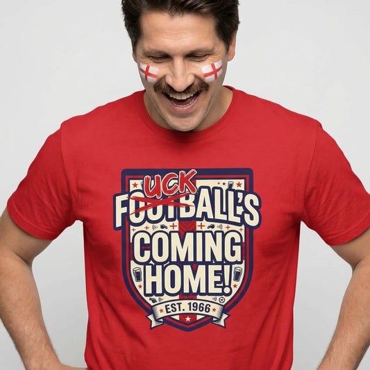 "Football’s Coming Home" Funny England Football T-Shirt