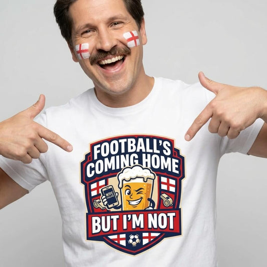 "Football's Coming Home, But I'm Not" Funny England T-Shirt