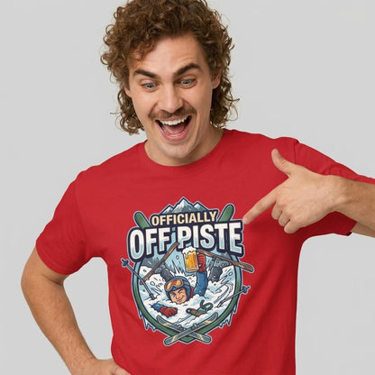Officially Off Piste Funny Skiing T-Shirt