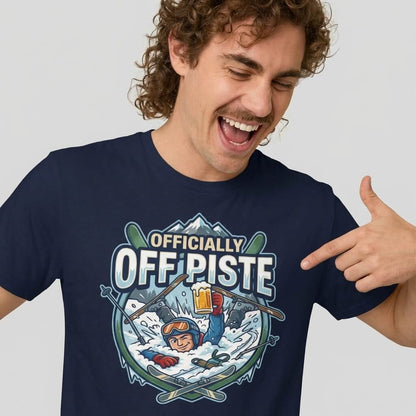 Officially Off Piste Funny Skiing T-Shirt