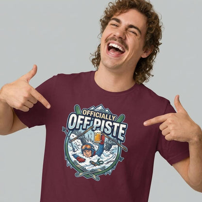 Officially Off Piste Funny Skiing T-Shirt