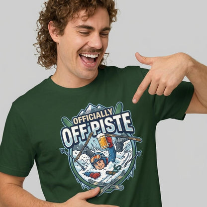 Officially Off Piste Funny Skiing T-Shirt