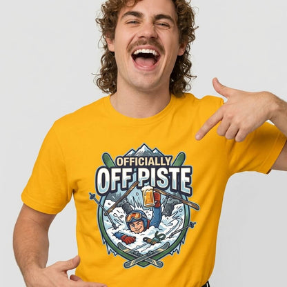 Officially Off Piste Funny Skiing T-Shirt