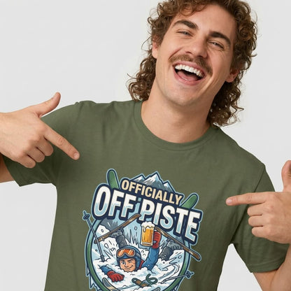 Officially Off Piste Funny Skiing T-Shirt