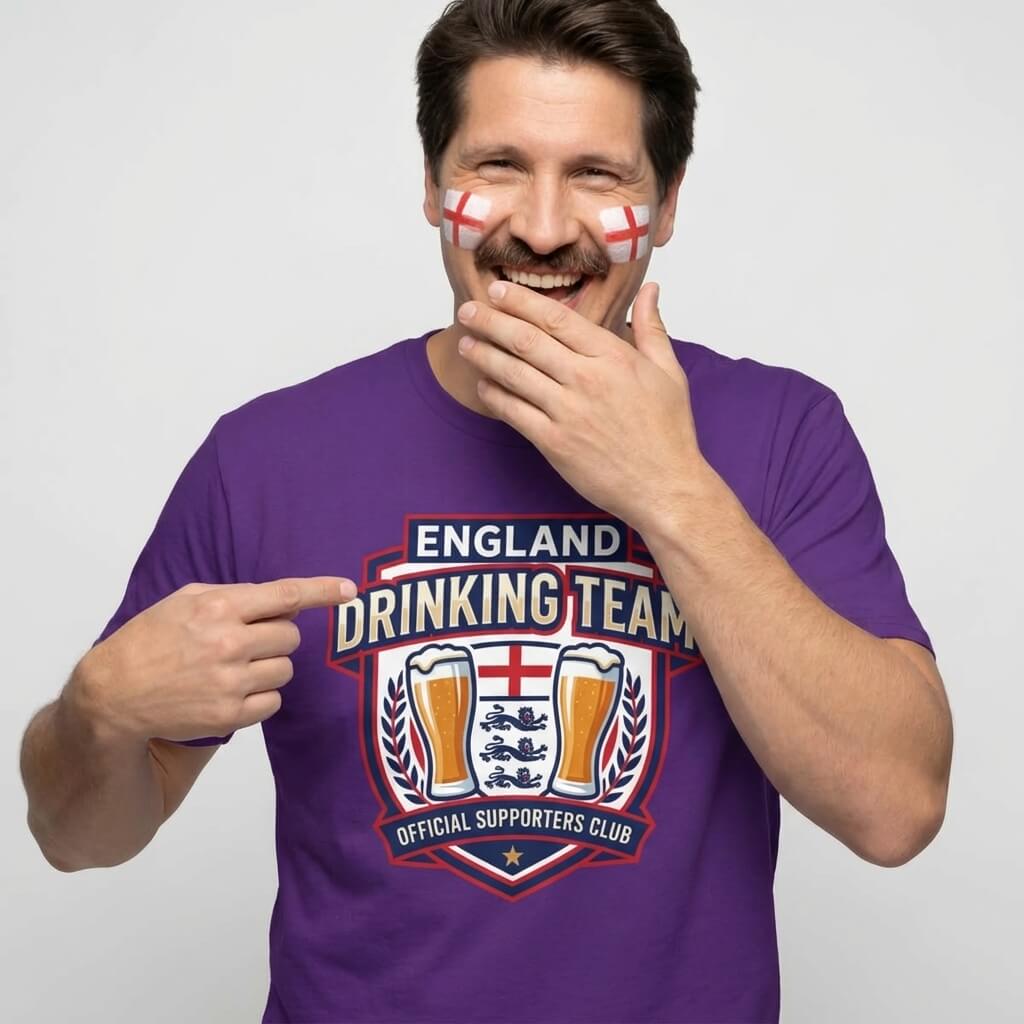 England Football Drinking Team T-Shirt