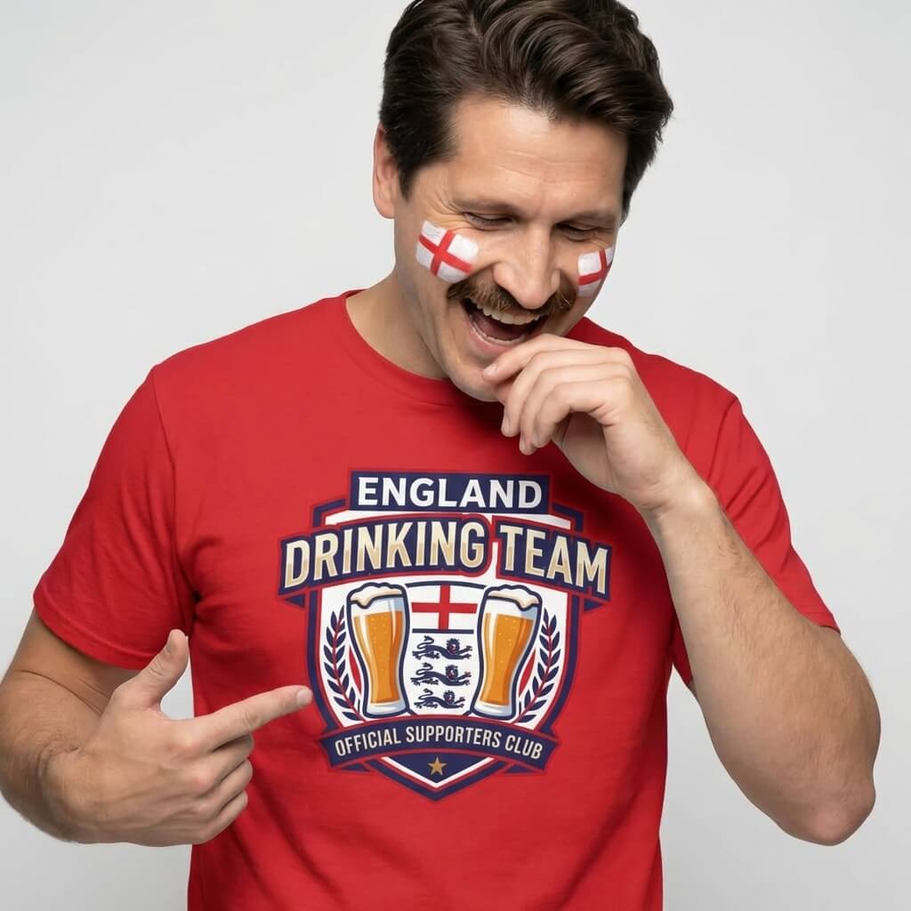 England Football Drinking Team T-Shirt