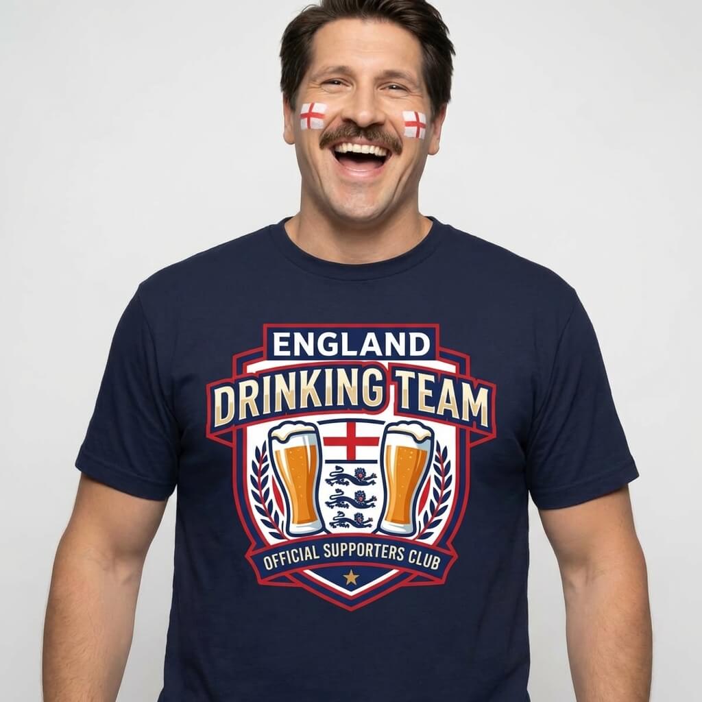England Football Drinking Team T-Shirt