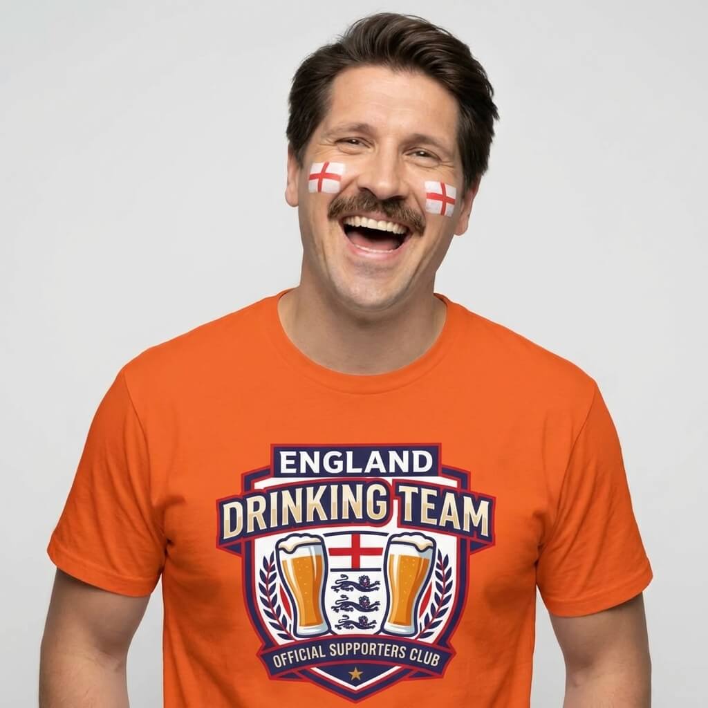 England Football Drinking Team T-Shirt