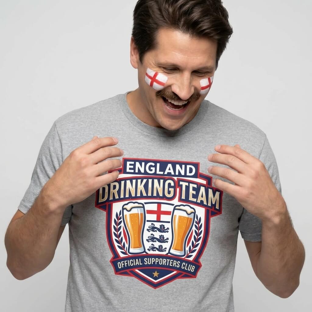 England Football Drinking Team T-Shirt