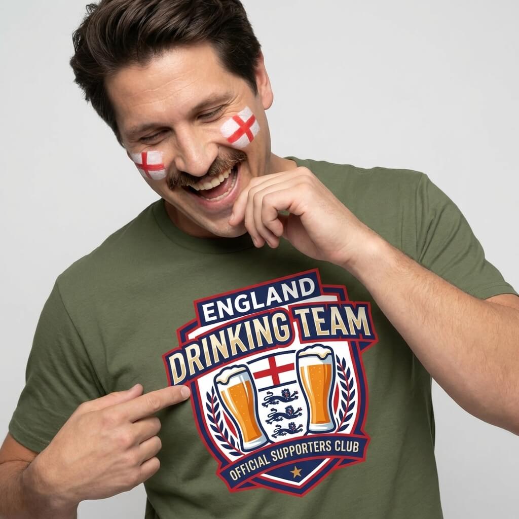 England Football Drinking Team T-Shirt