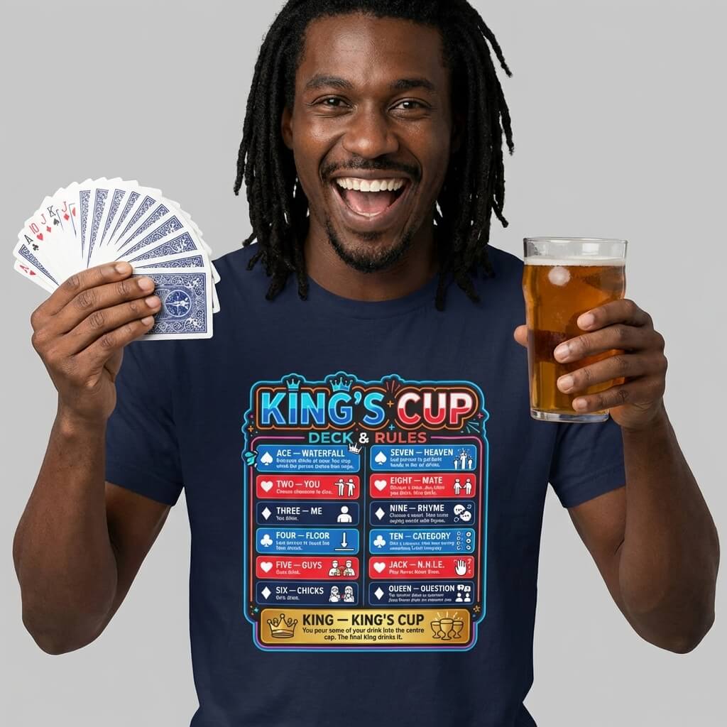 King's Cup Drinking Game T-Shirt