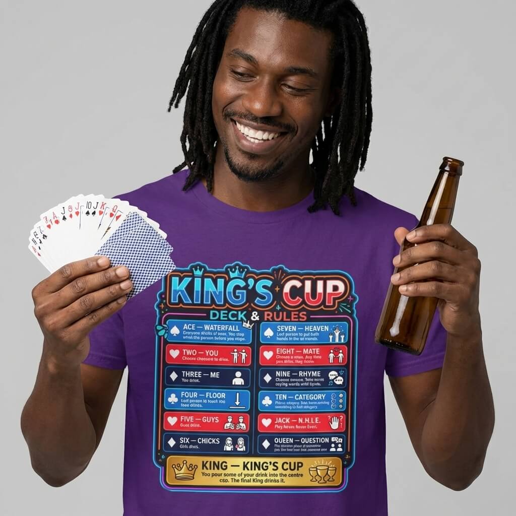 King's Cup Drinking Game T-Shirt
