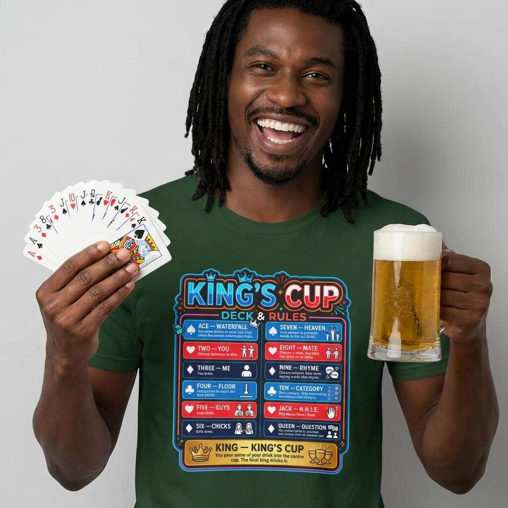 King's Cup Drinking Game T-Shirt