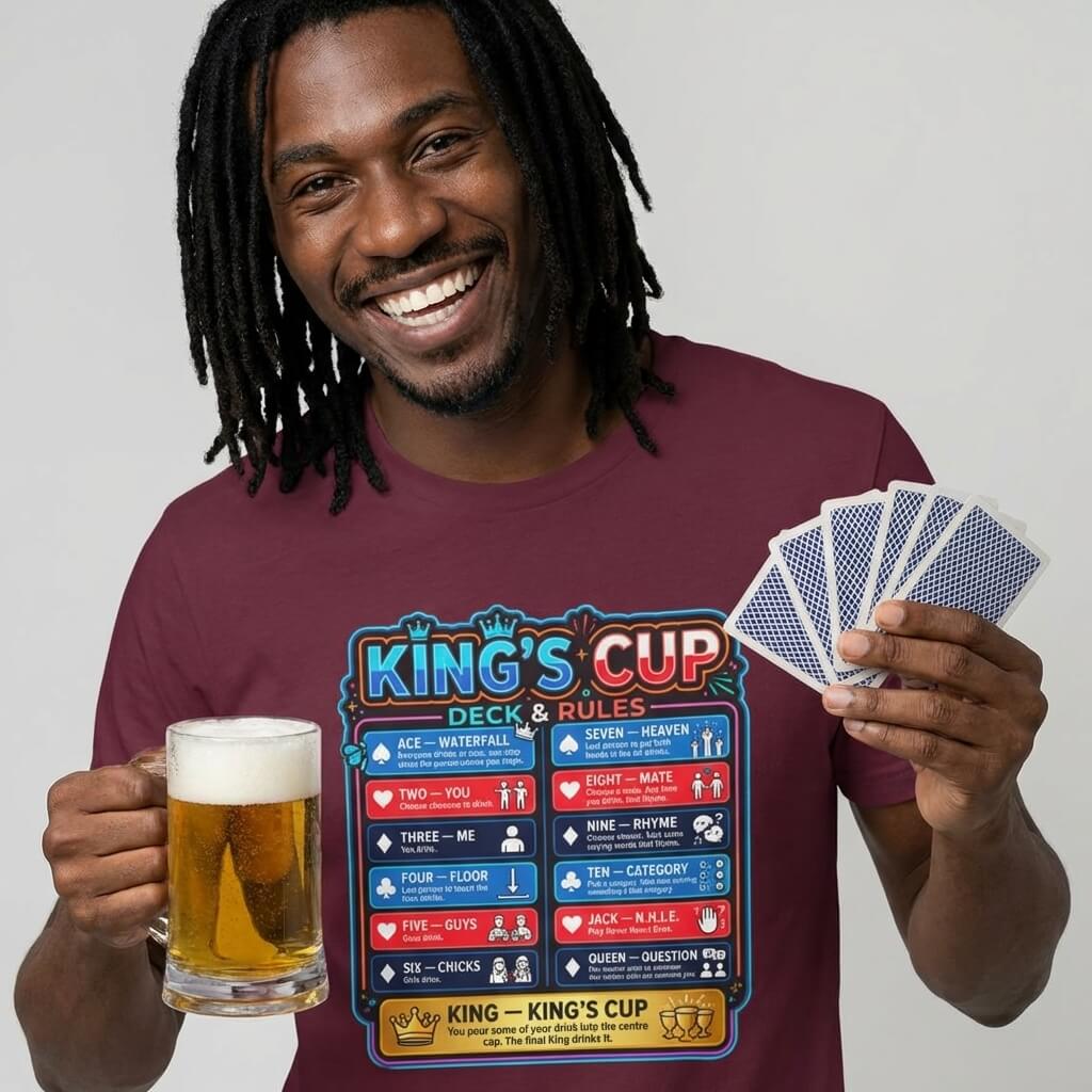 King's Cup Drinking Game T-Shirt