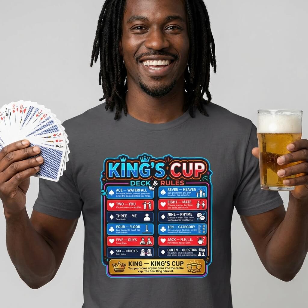 King's Cup Drinking Game T-Shirt
