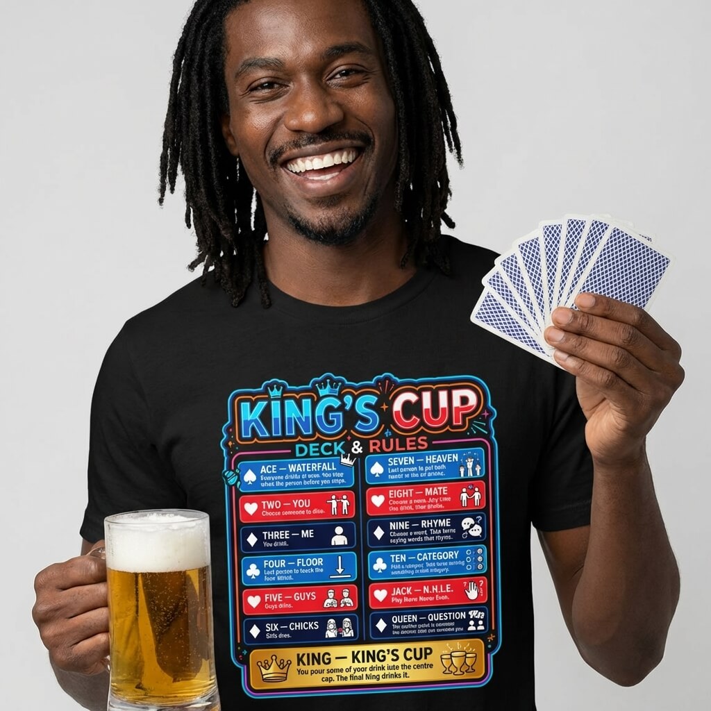 King's Cup Drinking Game T-Shirt
