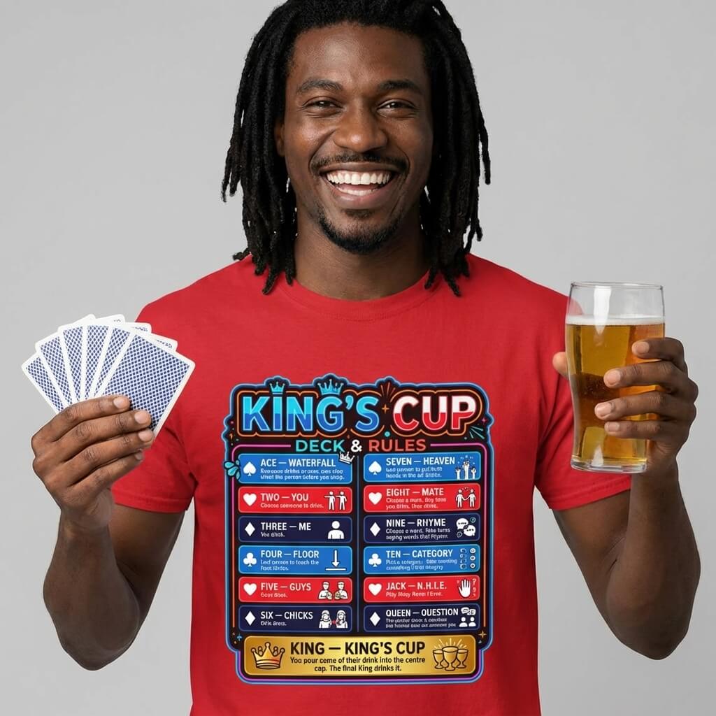 King's Cup Drinking Game T-Shirt